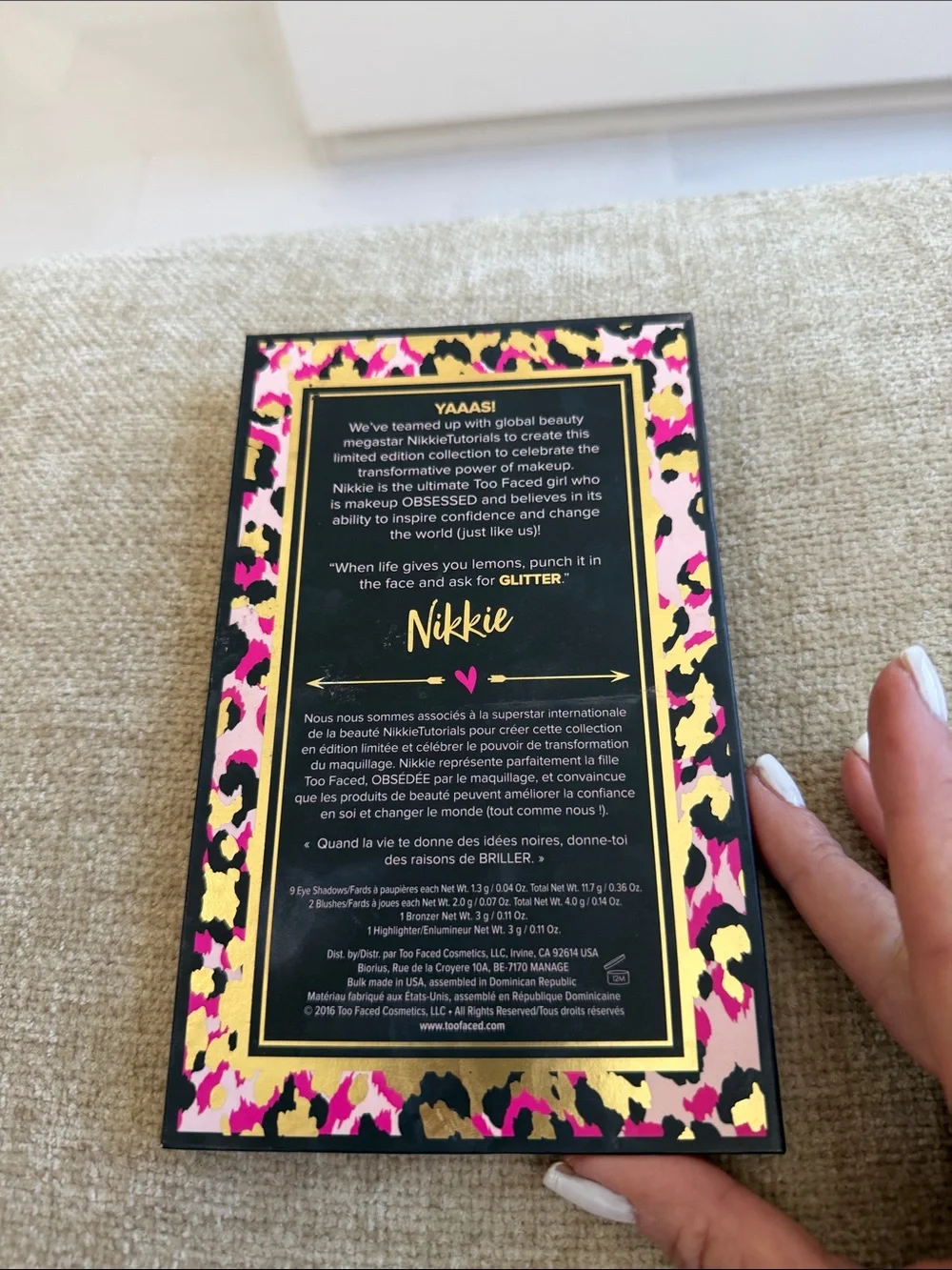 NEW!! Too Faced The Power of Makeup by NikkieTutorials Palette Limited Edition